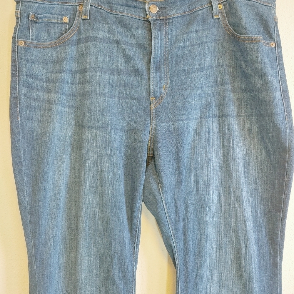 Levi's 726 Flare High Rise Medium Wash Denim Jeans Plus Size 22W - Picture 2 of 10